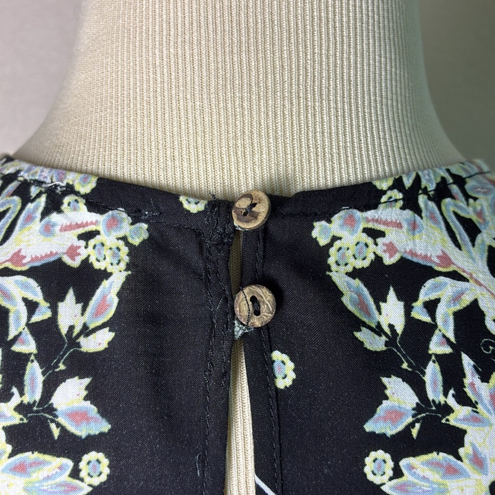 INTIMATELY FREE PEOPLE Size XS Darjeeling Printed Rayon Mini Slip Dress Boho - Picture 12 of 16